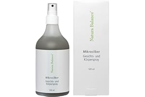 ‎NATURA BALANCE 500ml Microsilber Gesichts- und Körperspray Spray Microsilver Mikrosilber Silberspray BG Aftersun Sonnenbrand Silbercreme vegan