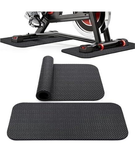 2 pezzi Tappetino di protezione per pavimenti, Tappetino antiscivolo e ammortizzante, Tappetino per tapis roulant, spessore 0,6 cm, adatto per tapis roulant, tappetino fitness insonorizzato