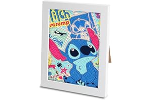 TYDEUS Pintura de Diamantes 5D Principiantes,DIY Diamond Painting Completo Kit para Niños Regalos,Art of Diamond Painting for Home Decor, Dormitorio y Cuadros Decoracion Salon 20x15cm-A