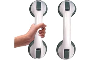 UMLIPOT Bagno Ventosa Bracciolo 2 Set di maniglie avanzate per doccia per anziani e aste di sicurezza per docce e pareti con anziani