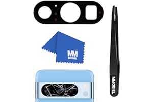 MMOBIEL Back Rück Kamera Glas Linse Ersatz Kompatibel mit Google Pixel 8 Pro - Hinten Rückseite Camera Scheibe - Inkl. Kleber, Pinzette und Touch
