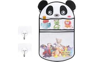 DKDXID Organizador de Juguete de Baño Red Juguetes Baño Bebe Red de Almacenamiento para la Bañera Guardar Juguetes Bañera Baño Guardar Juguetes Guarda Juguetes Bañera con 2 Ganchos Autoadhesivos