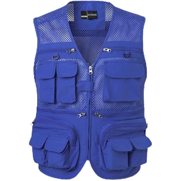 Gilet Tactique Homme Multi-poches - Sans Manches, Léger, Séchage Rapide. Pour Pêche, Rando, Voyage, Travail Extérieur