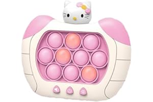 YOIMCKAY Pop Push Bubbles, Fidgets Toys, Game Puzzle,Gioco di Spinta veloce, Console di gioco a forma di simpatico cartone animato,Gioco di Spinta Veloce per Adulti, Giocattolo di Spinta Veloce con Luci(H1)