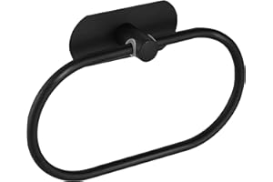 JXINLODGEG Towel Holder，Self Adhesive Towel Ring for Bathroom, SUS 304 Stainless Steel Hand Towel Rail Rack Wall Mounted Towel Hanger for Bathroom Organizer, Kitchen