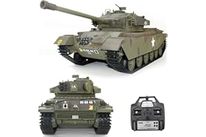 Ssccgym Remote Control Heavy UK/MK5 Centurion Main Battle Tank War Military Vehicle Simulation Smoke Shooting Effect Collection Professional