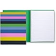 Kate Spade New York Small Concealed Spiral Notebook, 8.25" x 6.75" Journal Notebook with 112 Lined Pages, Enchanted Stripe