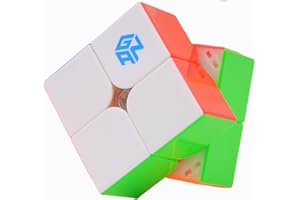 Bukefuno GAN 251 M Leap UV 2 x 2 Cube magnétique Gans Mini Speed GAN 251 Leap 63 2 x 2 x 2 Aimants magiques sans autocollant (revêtement UV intérieur primaire)