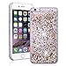 Produktbild SMART LEGEND für iPhone 6 Plus, iPhone 6S Plus Hardcase Liquid Hülle Glitter Case Hartschale Transparent Schutzhülle Handyhülle Fließen Flüssig Schwimmend Premium Shiny Glanz Sparkle Bling Diamant Strass Tasche Skin Schale Hart PC Clear Kristall Handytasche Etui - Gold