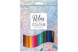 COLOUR THERAPY Work of Art Colouring Pencil, 20 Count (Pack of 1)