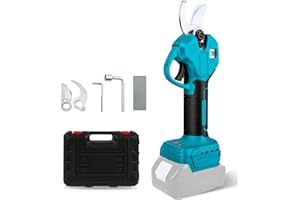 PANTHEM Akumulatorowe nożyce do gałęzi, elektryczne nożyce ogrodowe, bezprzewodowe, 45 mm, do Makita 18 V, bezszczotkowy silnik elektryczny, piła do gałęzi, nożyce do cięcia drzew owocowych (bez akumulatora i