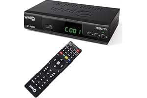 WWIO TRINITY T2 PRO - DVB-T2 HEVC 10 Bit decoder Digitale Terrestre, FullHD, Connessione USB, Connessione SCART, Mediaplayer, Connessione HDMI, PVR Timeshift