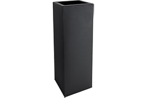 ‎VIVANNO VIVANNO Pflanzkübel Blumenkübel Zink Metall Anthrazit Block 80 mit Bewässerungssystem