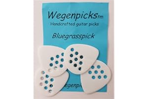 WEGEN PICKS Wegen Bluegrass blancs - Médiators guitare (par 4)