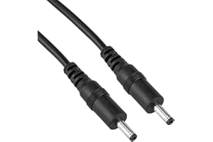 BEMATIK.COM BeMatik - Cordon d Alimentation Connecteur DC-Jack 3.5x1.35mm 12cm (M/M)