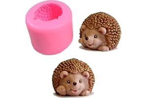 FEWO 3D süße Igel-Seifenform Handwerk Kunst Silikon Seifenform DIY handgefertigte Kerzenform Schokolade Gips von Paris Form