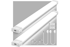 Lightasea Feuchtraumleuchte LED, 30W 3000LM LED Röhre 90CM Tageslicht 6500K, IP66 Wasserfest Werkstattlampe LED Deckenleuchte für Garage Keller Werkstatt Feuchtraum Bad Büro Warenhaus Keller