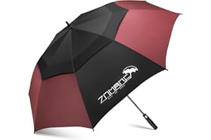 ZOMAKE Paraguas Grande 62/68 Pulgadas,XL/XXL Paraguas Golf Grandes Antiviento,Umbrella Resistente Con Doble Toldo Venteado Impermeable Para Hombre Mujer