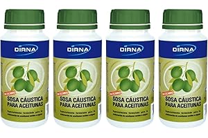 DIRNA Sosa Cáustica para la Elaboración de Aceitunas, Lote 4 und tarros 250G