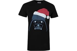 Cotton Soul Star Wars Vader Santa Mens T Shirt Black