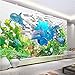 Produktbild XLi-You 3D Tapete Fresko Jede Größe Wallpaper Wandbild Fotos 3D-Unterwasserwelt Delphine Schöne Seascape Beach Coco Hintergrund Wand Anpassen Wandmalerei Hintergrundbild 400cmX300cm