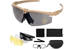 FOCUHUNTER Lunette de Protection - Lunettes de Soleil Anti-Brouillard Lunettes pour Hommes, Surlunettes de Protection, Lunette de Soleil Homme Anti-UV400