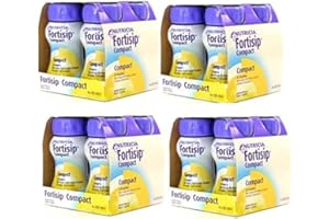 TUYEHO 4 x Fortisip Compact Vanilla 4 x 125ml Bottles(16 x 125ml in Total)