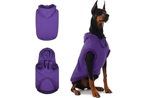 IECOii Felpa per cani, XXXL con cappuccio per cani, morbida e extra large, abbigliamento invernale per cani XXXL con cappuccio per cani maschi e femmine, per cani di taglia grande, cappotto Golden
