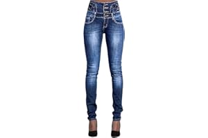 HORMTAER Damen Jeans High Waist Stretch Denim Jeanshosen für Damen Skinny Slim Fit Röhrenjeans Bleistiftjean Lässige Pant Strecken Schlank Stylische Hosen