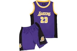 DaceStar Kids Basketball Kit, 2-Piece #23 Sleeveless Kids Basketball Jersey and Shorts, Boys Girls Basketball Kit, Pop Basketball Jersey Kit Gifts for 4 5 6 7 8 10 12 14 Years Old