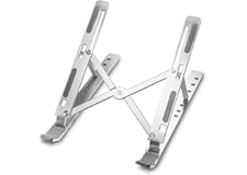 SupCares Laptop Stand 7 Height Adjustable, Aluminium, Ventilated, Foldable, Portable Laptop Holder for Desk & Table Mount Upt