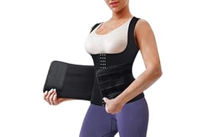 Gotoly Ceintures Sudation Waist Trainer pour Femme Taille Bande Corset Minceur Sport Wrap Ceinture Abdominale Amincissante Néoprène Ajustable Gaine Ventre Plat Sauna Soutien du Dos