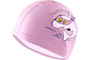 TODREMOU Czepek pływacki dla chłopców i dziewczynek w wieku 3-10 lat