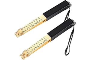Newsmy 2 Pcs Fire Door Gap Gauge 0.5mm, Wedge Vernier Feeler Gauge Engineering Tools Ruler 1-15mm for House Engineering Inspection Flatness (2 Pcs 0.5mm)