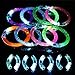 Produktbild KAKOO 16tlg LED Armband Set, 8 Leuchtarmbänder Blinkende Armreif Leuchtband für Weihnachten Geburtstag Party Disco Konzert Kinder Spielzeug mit 8er Ersatzleucht