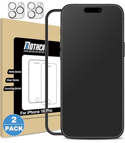 JETech Pellicola Vetro Temperato Per IPhone 16 Pro 6,3 Pollici - Installazione Senza Bolle In 10 Secondi, Compatibile Con Cover (2 Pezzi) - Foto 11