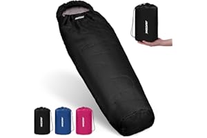 JAICOM Sacco a Pelo Per Adulti - Sacco a Pelo Invernale, Sacco a Pelo Portatile Ultraleggero e Impermeabile [800g/1600g], Ideale per il Campeggio, 4 Stagioni, lo Zaino in Spalla