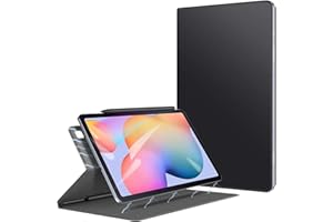 ZTOTOPCASES ZtotopCase Funda para Samsung Galaxy Tab S6 Lite 10.4 Pulgadas 2024/2022/2020, Parte Posterior Magnética Inteligente Ultradelgada con Soporte Incorporado de Pencil,Negro