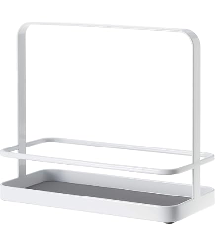Yamazaki 2420 TOSCA Seasoning Rack, white, Steel/Wood, 24 x 10 x 20 cm Yamazaki 2420 TOSCA Seasoning Rack, white, Steel/Wood, 24 x 10 x 20 cm