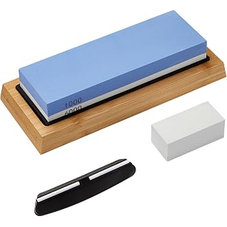 2-in-1 Knife Sharpeners 1000/6000 Dual Grit Side for Ch...