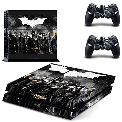 Preisvergleich Produktbild Playstation 4 + 2 Controller Aufkleber Schutzfolie Set - Batman (1)