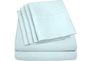 Sweet Home Collection Podwójne prześcieradła w rozmiarze XL - 4 sztuki 1500 gęstość splotu drobno szczotkowana mikrofibra głęboka kieszeń Twin X-Large zestaw pościeli - 1 dodatkowe poszewki na