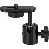 Gator Frameworks Mikrofon standı i&ccedil;in k&uuml;re başlıklı ve adapt&ouml;rl&uuml; kamera tutucu (GFW-MIC-CAMERA-MT)