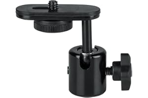 Gator Frameworks Adaptateur de Pied de Micro pour Appareil Photo avec tête sphérique Compatible avec Filetage Standard 14-20 (GFW-MIC-Camera-MT)
