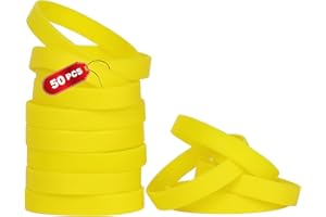 THXIY 100PCS Blank Silicone Wristbands Elastic Universal Bracelets Rubber Wholesale Bracelet bands bulk