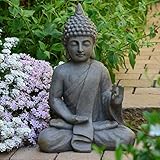 Stein Buddha Antik massiv Steinfigur Skulptur Feng Shui...