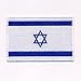 Produktbild 60 x 35 mm Israel Jerusalem Juden Flag Flagge Patch Aufnäher Aufbügler 0634 B