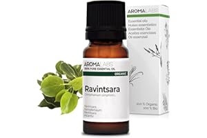 BIO - Huile essentielle Ravintsara - 10mL - 100% Pure, Naturelle, Chémotypée et Certifiée AB - Aroma Labs (Marque Française)