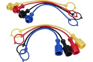 JZGRDN 1/4" Hydraulic Quick Coupler Dust Cap & Plug Set for Kubota LA301 LA302 LA304 LA350 LA351 LA352 LA364 LA401 LA402 LA403 LA434 LA463 LA504 LA181 LA203 LA210 B2301 B2601 B2650 B3350 BX22 BX23