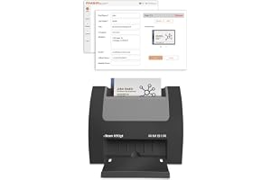 Ambir Technology nScan 690gt-BCS High-Speed Vertical Card Scanner with Scan Business Card for Windows PC